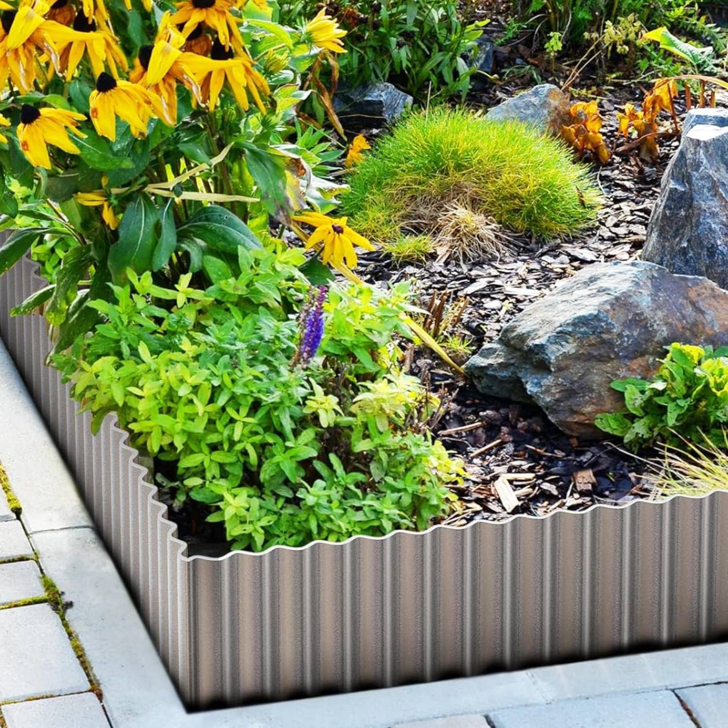 Corrugated Metal Garden Edging (per metre): image 4