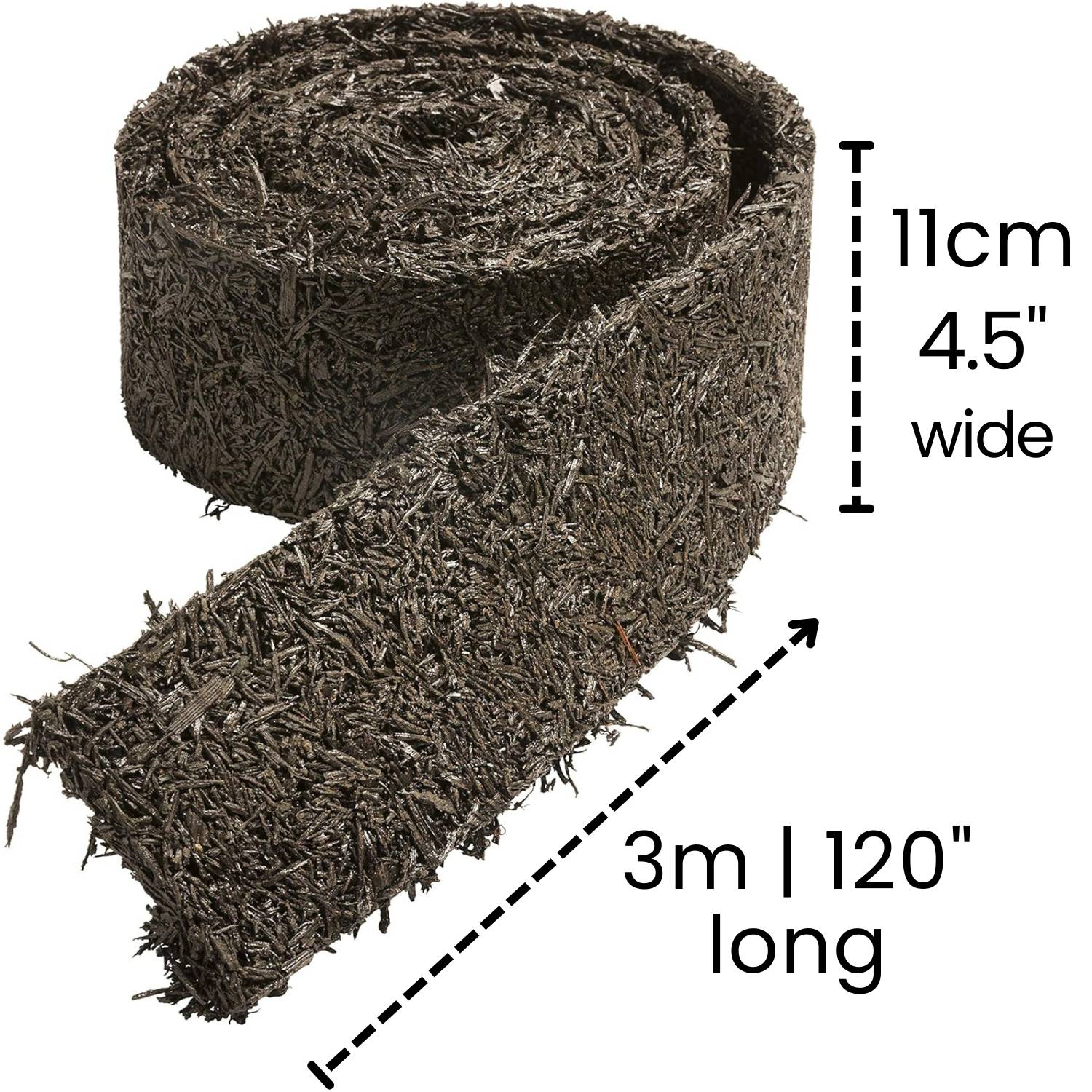 Rubber Mulch Bed Edging (3 m roll): image 2