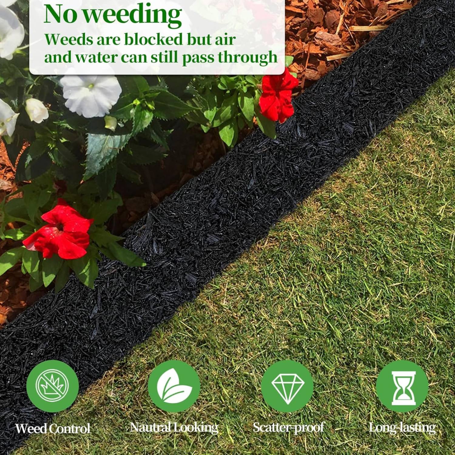 Rubber Mulch Bed Edging (3 m roll): image 8