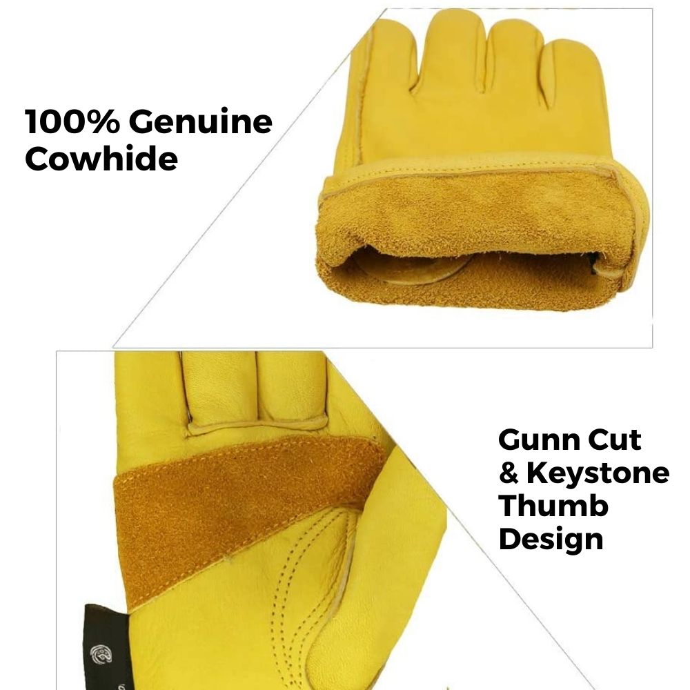 Leather Gardening Gloves (Small): image 3